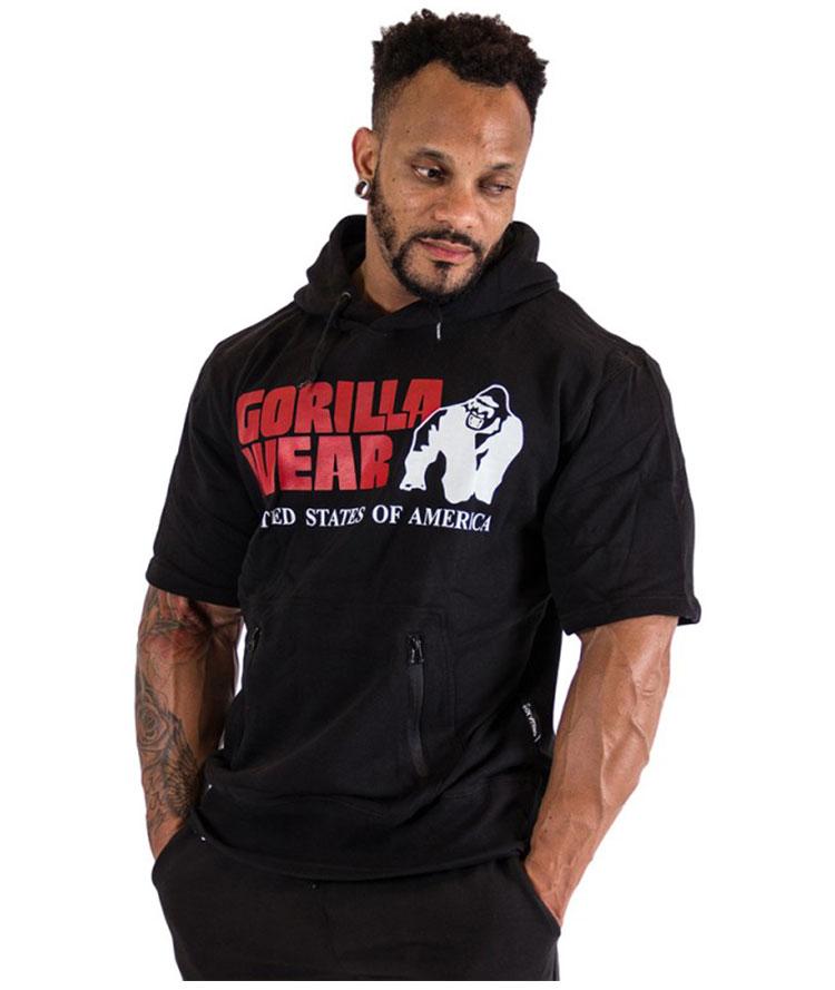 

Футболка мужская спортивная с капюшоном Gorilla Wear черная М