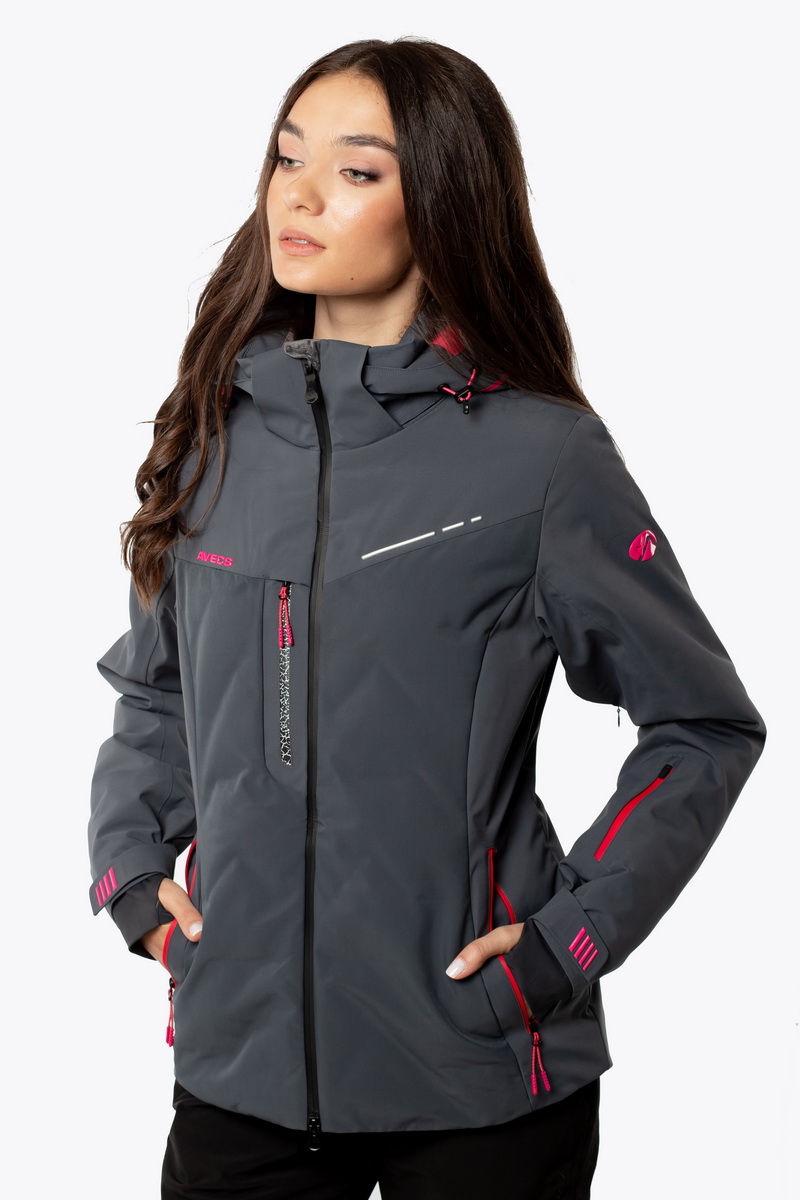 

Женская лыжная куртка 70441-AV S Серый