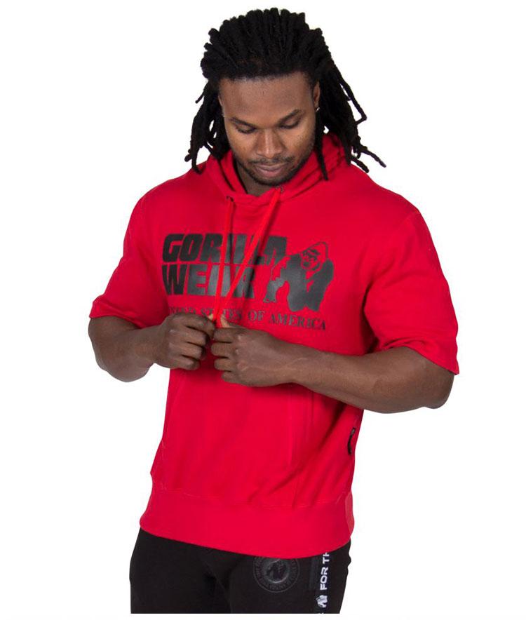 

Футболка мужская спортивная с капюшоном Gorilla Wear красная М