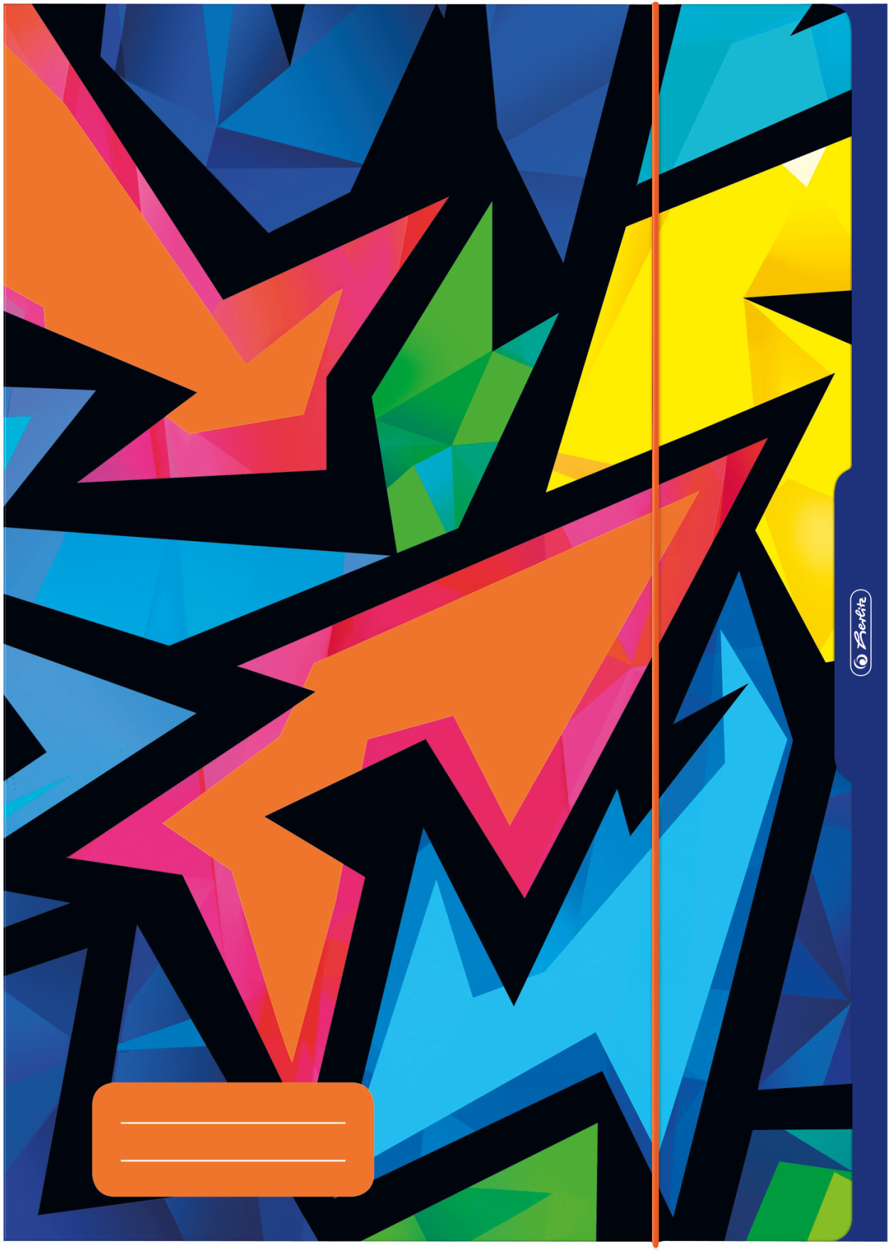 

Папка картонная на резинке Herlitz А3 Neon Art (50028009)