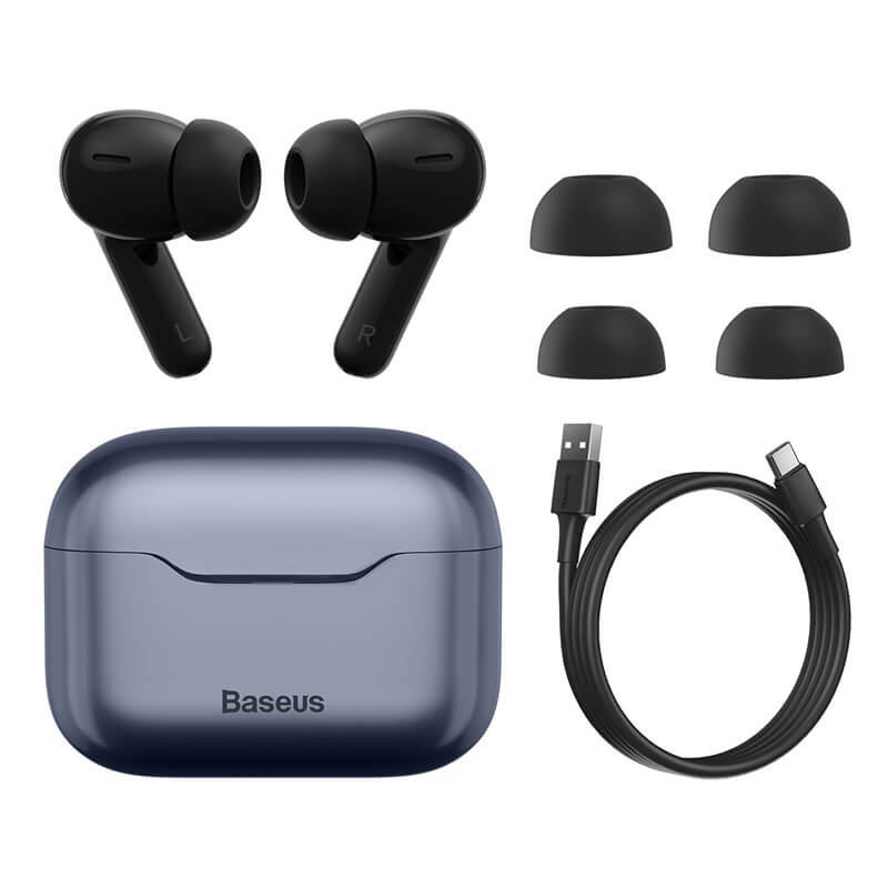 

Беспроводные Bluetooth наушники BASEUS SIMU ANC True Wireles Earphones S1 Pro |BT5.1, 40/380mAh, 4.5H| (NGS1P-0A) Black