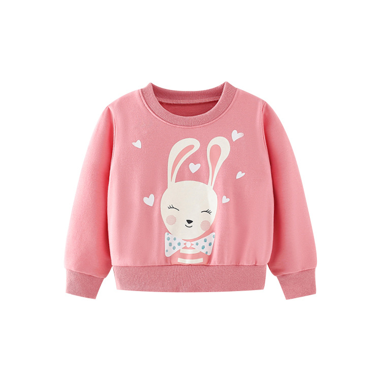 

Свитшот для девочки с рисунком заяц розовый Love hare Berni Kids (110) Розовый