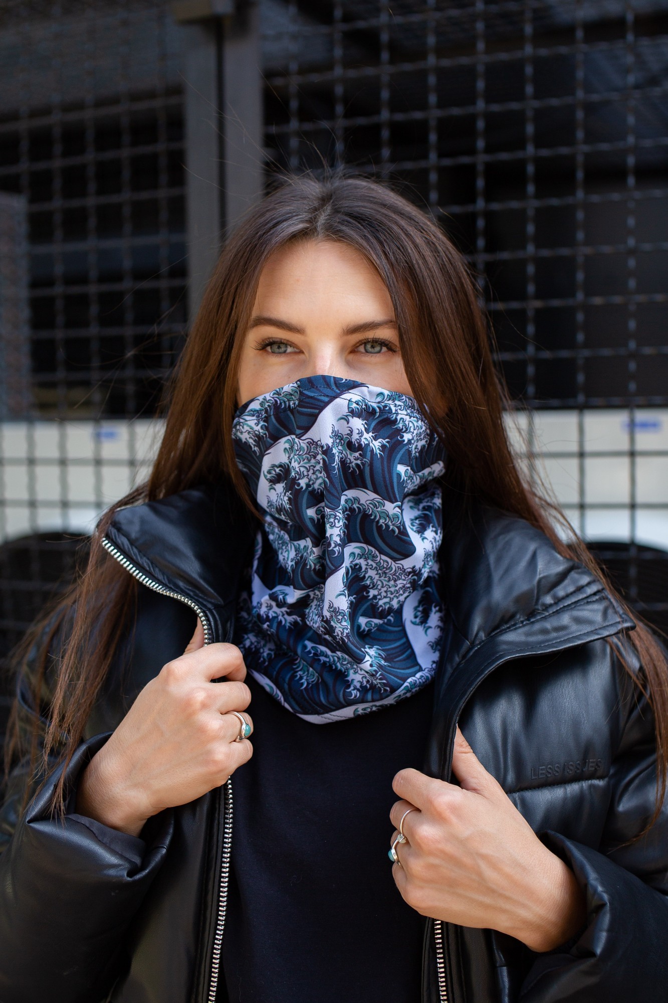 

Шарф Снуд Without с Рисунком Sea Woman Blue