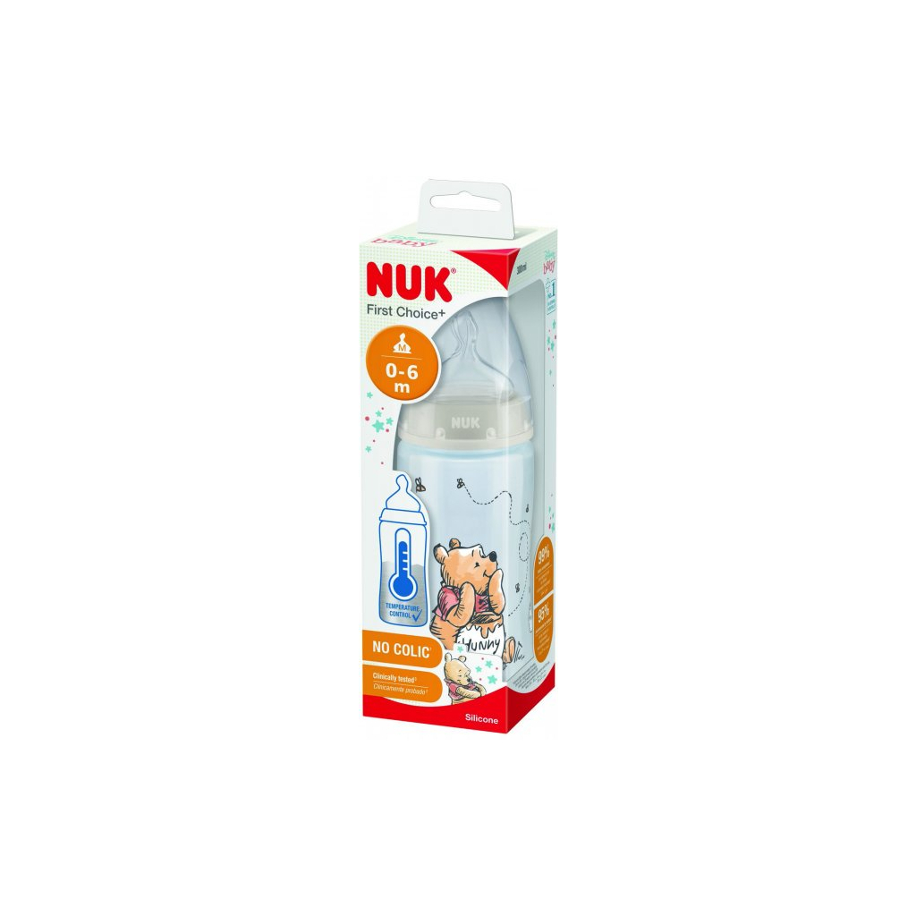 

Бутылочка для кормления Nuk Diswin First Choice Plus c силиконовой соской 300 мл Бежевая (3952370)