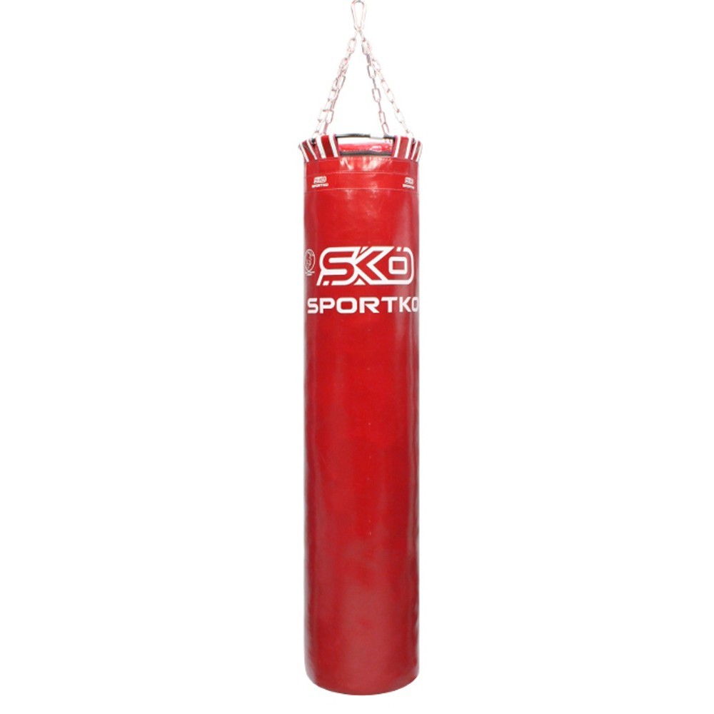 

Боксерский мешок SPORTKO МП-05 ПВХ 150 см/35 см/65 кг красный