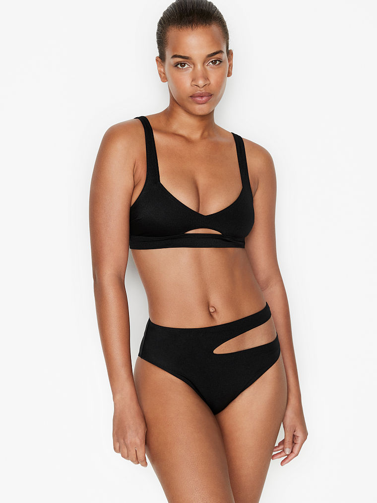 

Высокие плавки бикини Victoria's Secret art578890 (Черный, размер L)