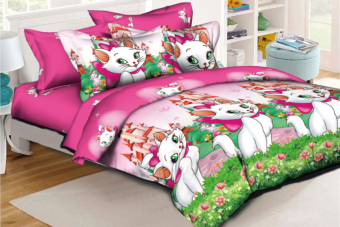 Комплект постельного белья с котятами