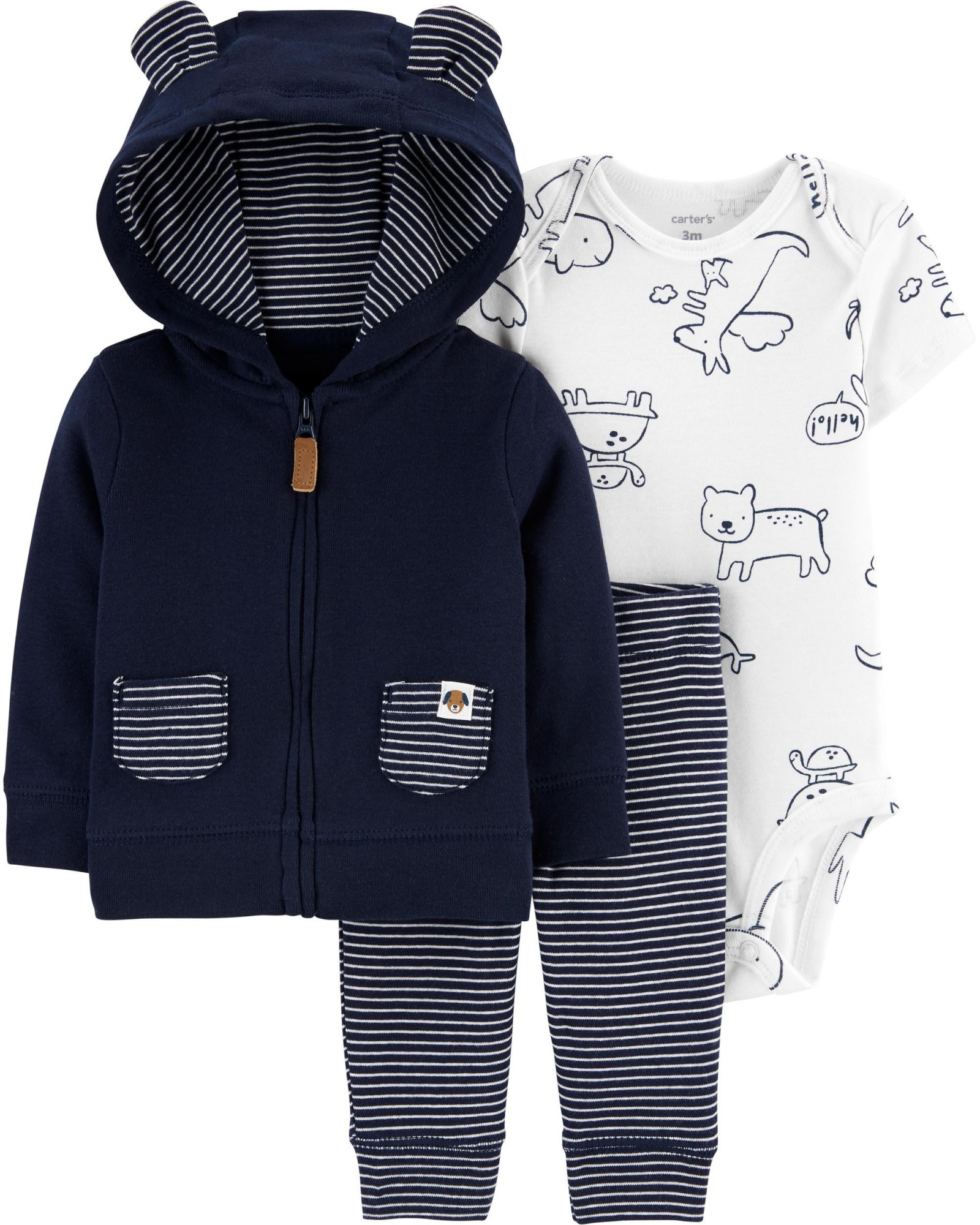 

Комплект для мальчика Carters 46-55 см,0 мес.(11733010)