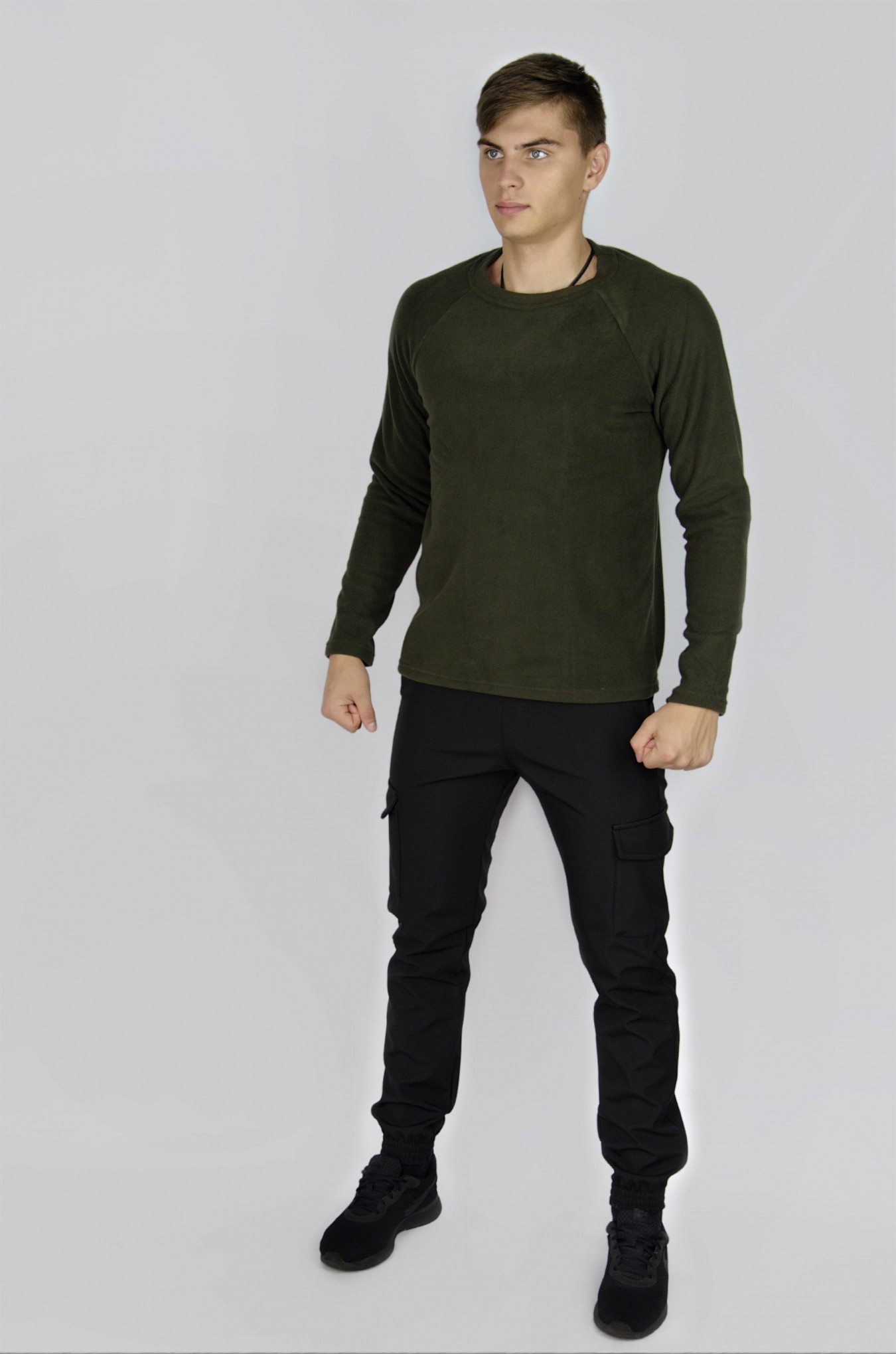 

Мужской свитшот Intruder флисовый хаки  (001SAG 0116, Мужской свитшот Intruder флисовый хаки M (001SAG 0116)