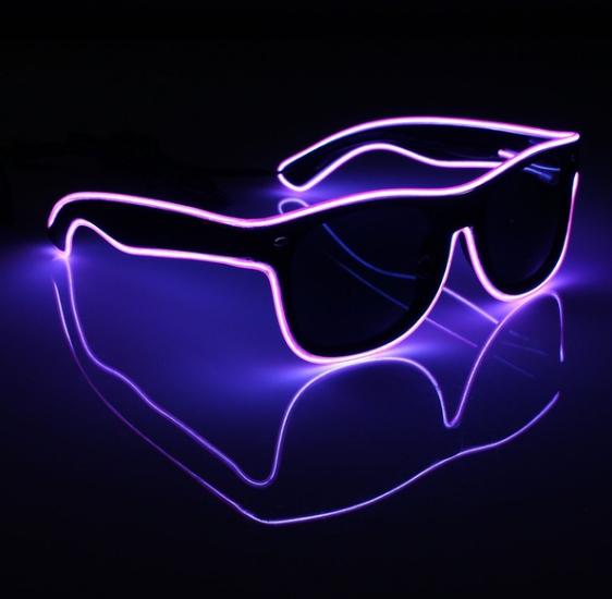 

Очки светодиодные солнцезащитные El Neon ray purple неоновые (003SAG 0411)