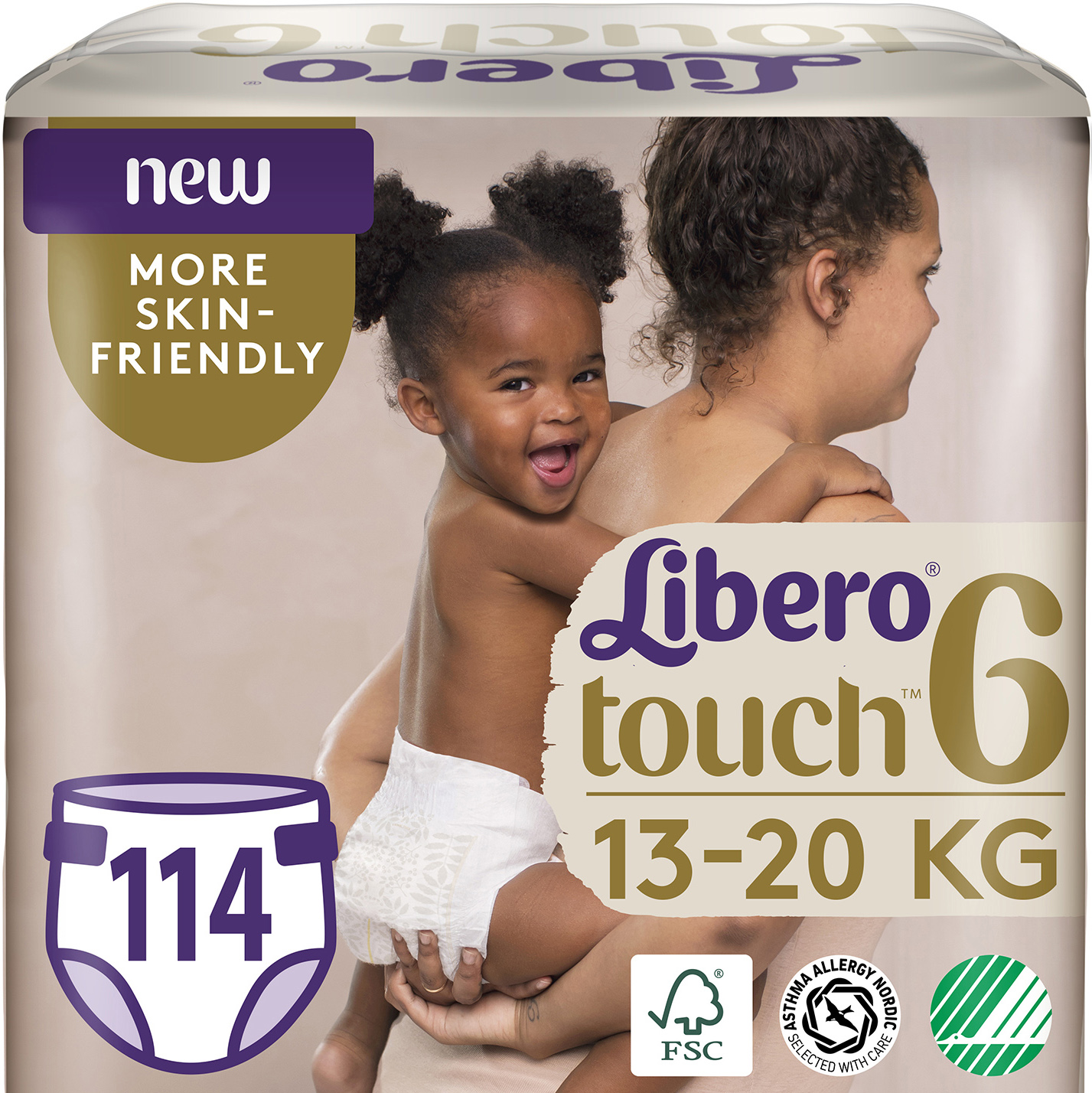 

Подгузники Libero Touch 6 13-20 кг одноразовые 114 шт (7322541430812)