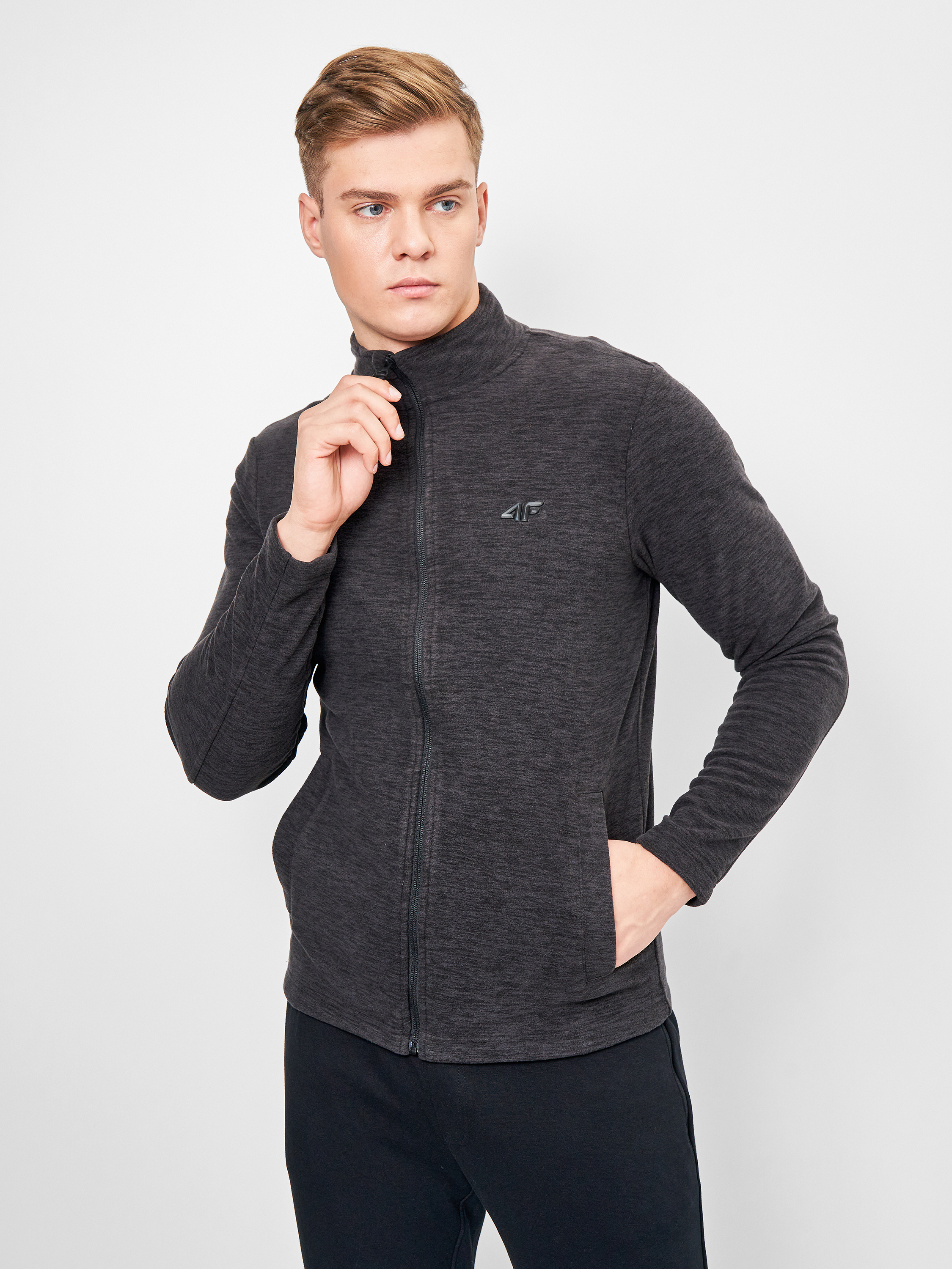

Толстовка 4F NOSH4-PLM350-21M XL Black Melange