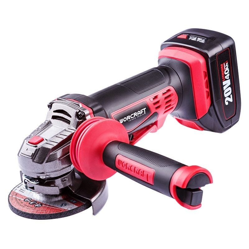 Шліфмашина кутова акумуляторна (болгарка) WORCRAFT CAG-S20Li-125 ...