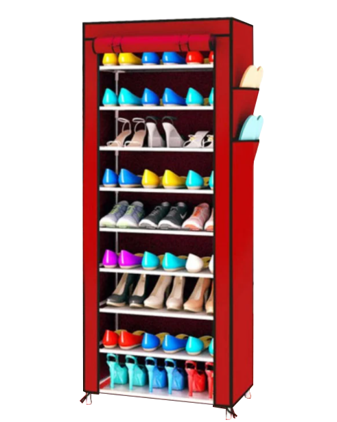 

Стеллаж для хранения обуви Combination Shoe Frame 60X30X160 Красный
