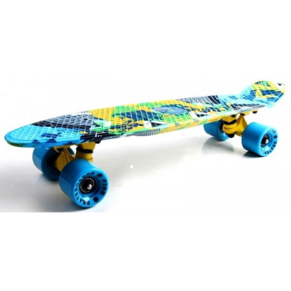 

Детский пенни борд скейтборд Space Sport ABEC-7 57 х 15 см Разноцветный (DP-PFO03)