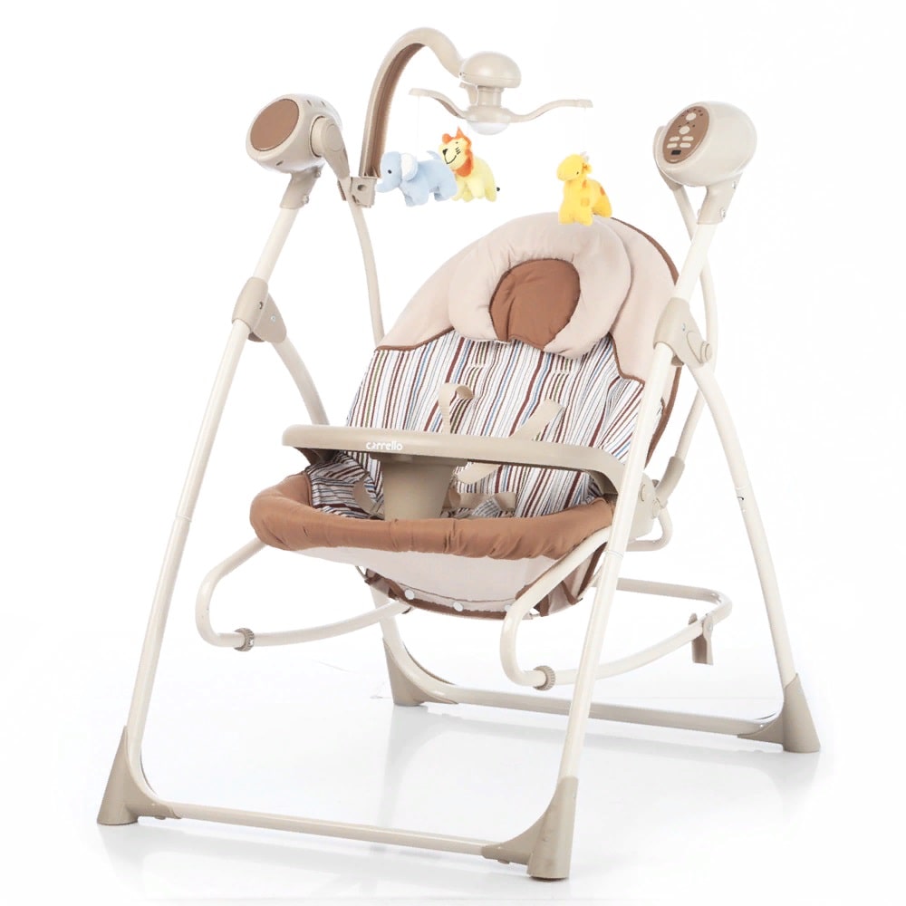 

Колыбель-Качели CARRELLO Nanny 3в1 CRL-0005 Beige Stripe