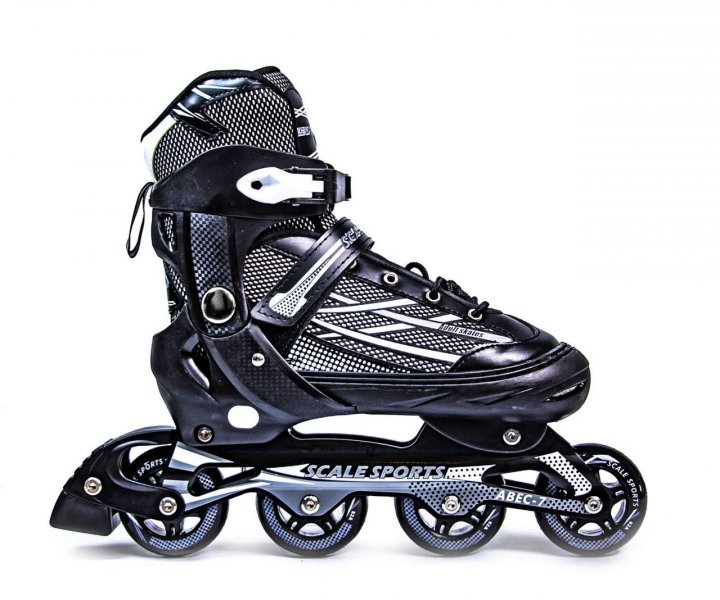 

Ролики подростковые раздвижные Space Sport "Adult Skates" Черные размер 41-44 (DP-2101754733)