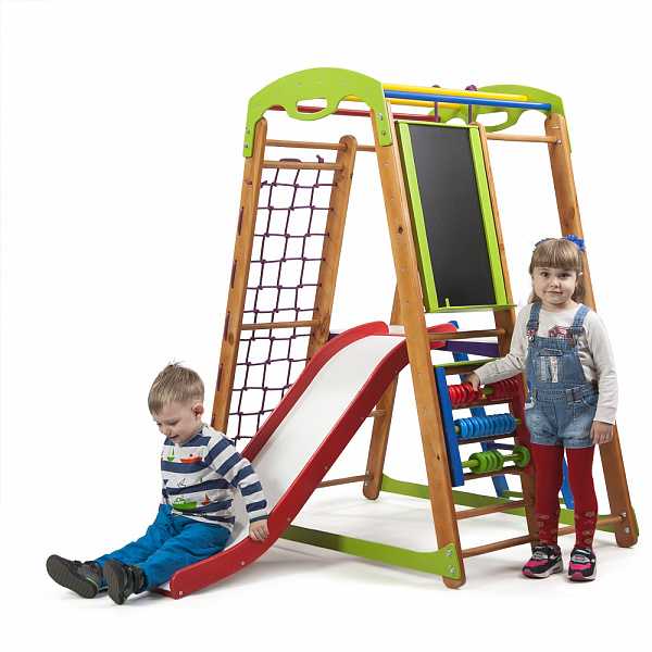 

Детский спортивный игровой комплекс Baby Sport SB Кроха №2 Эко Разноцветный 132х85х150 см (Plus 3)