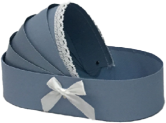 

Подарочная коробка Ufo Blue картонная Синяя (W9298 33*17*8 Blue колыбель)
