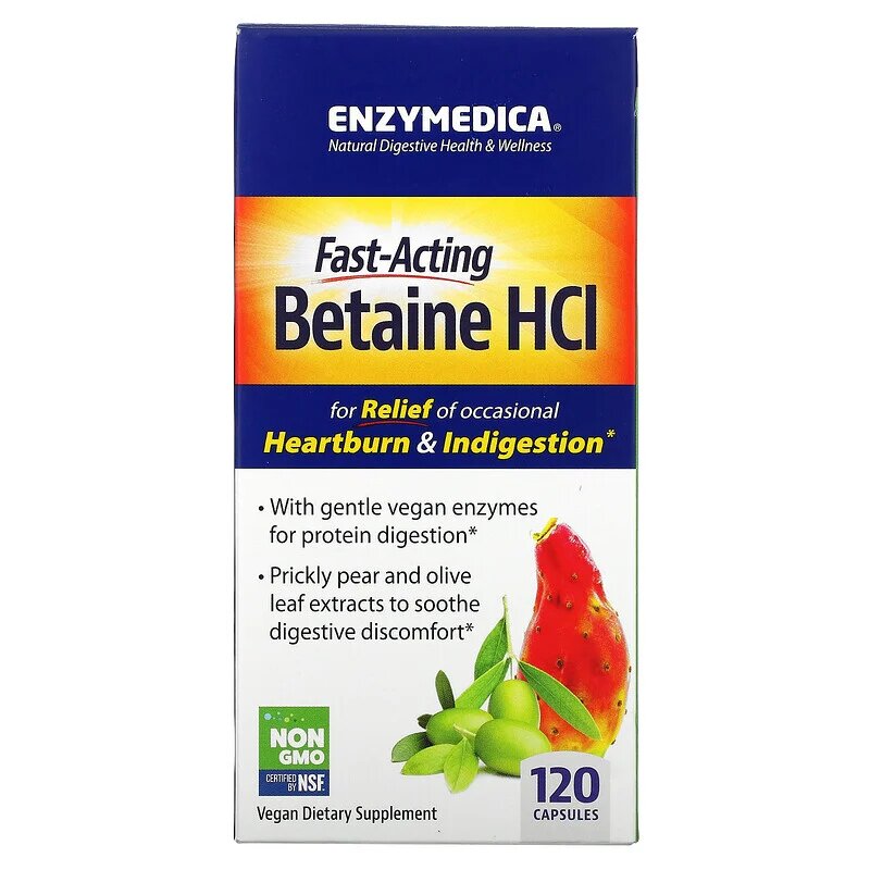 

Enzymedica Betaine HCL 120 капсул (4384303765)