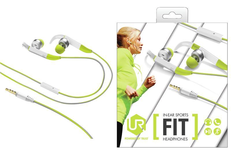 

Блютуз-гарнитура Trust Bluetooth-гарнитура Fit Sports In-Ears Green (20320)