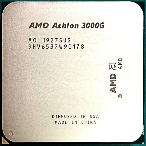 Amd athlon 3000g характеристики. AMD Athlon 3000g yd3000c6m2ofh.