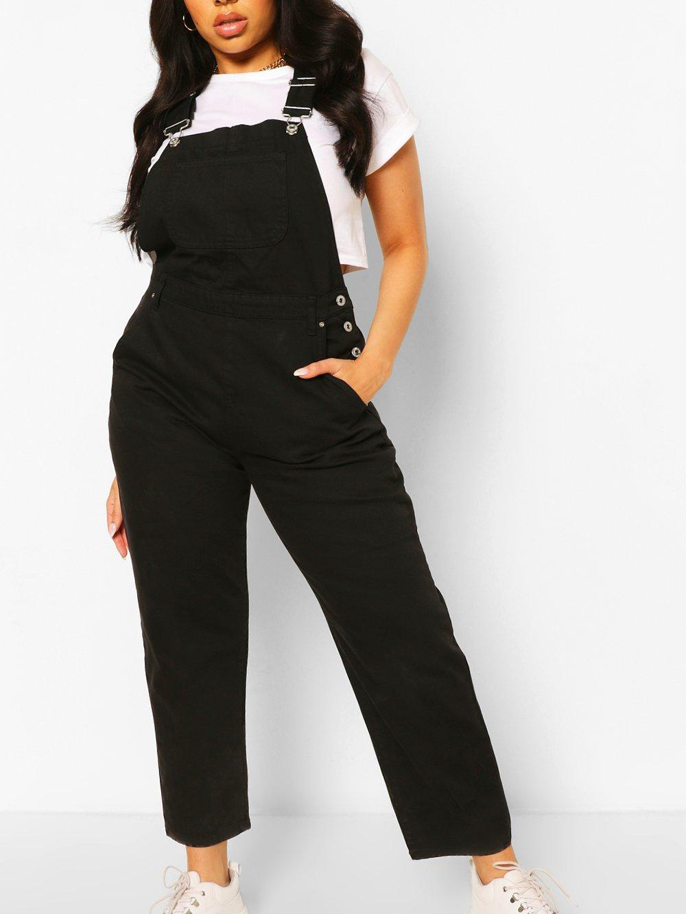 

Полукомбинезон джинсовый Boohoo bh04500109 44 Черный