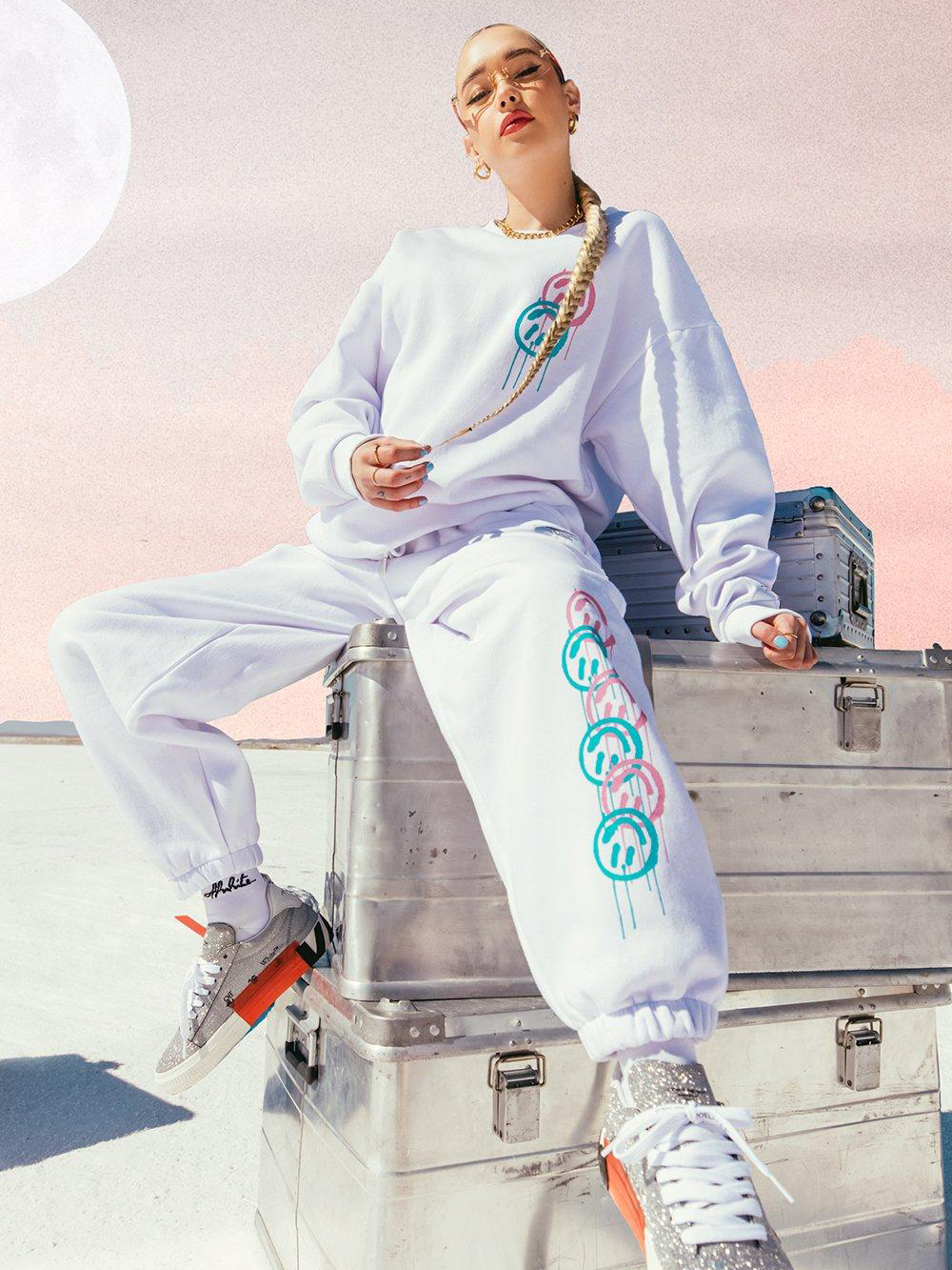 

Спортивный костюм Boohoo bh04600004 M Белый