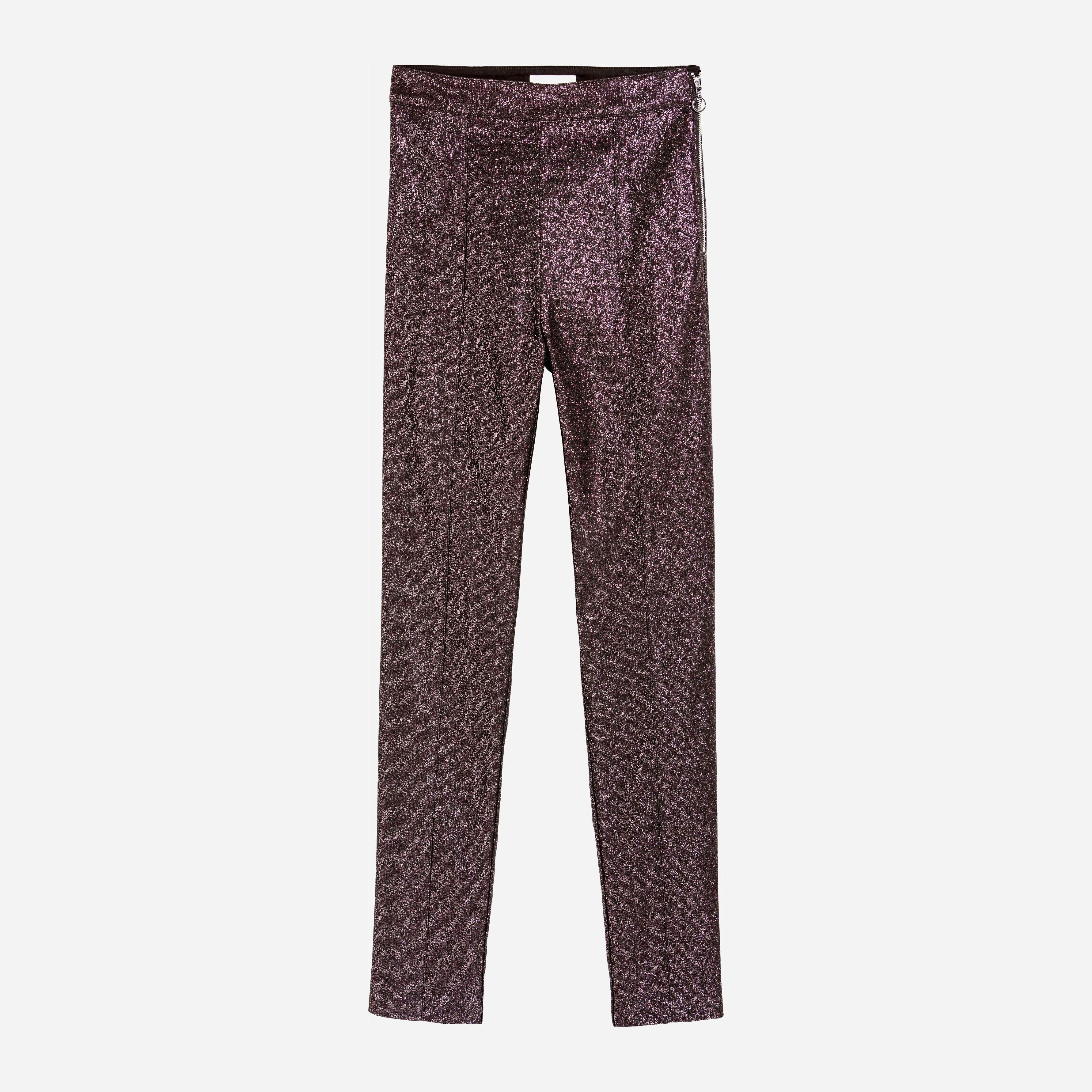 

Брюки H&M 5815316 34 Черные с розовым