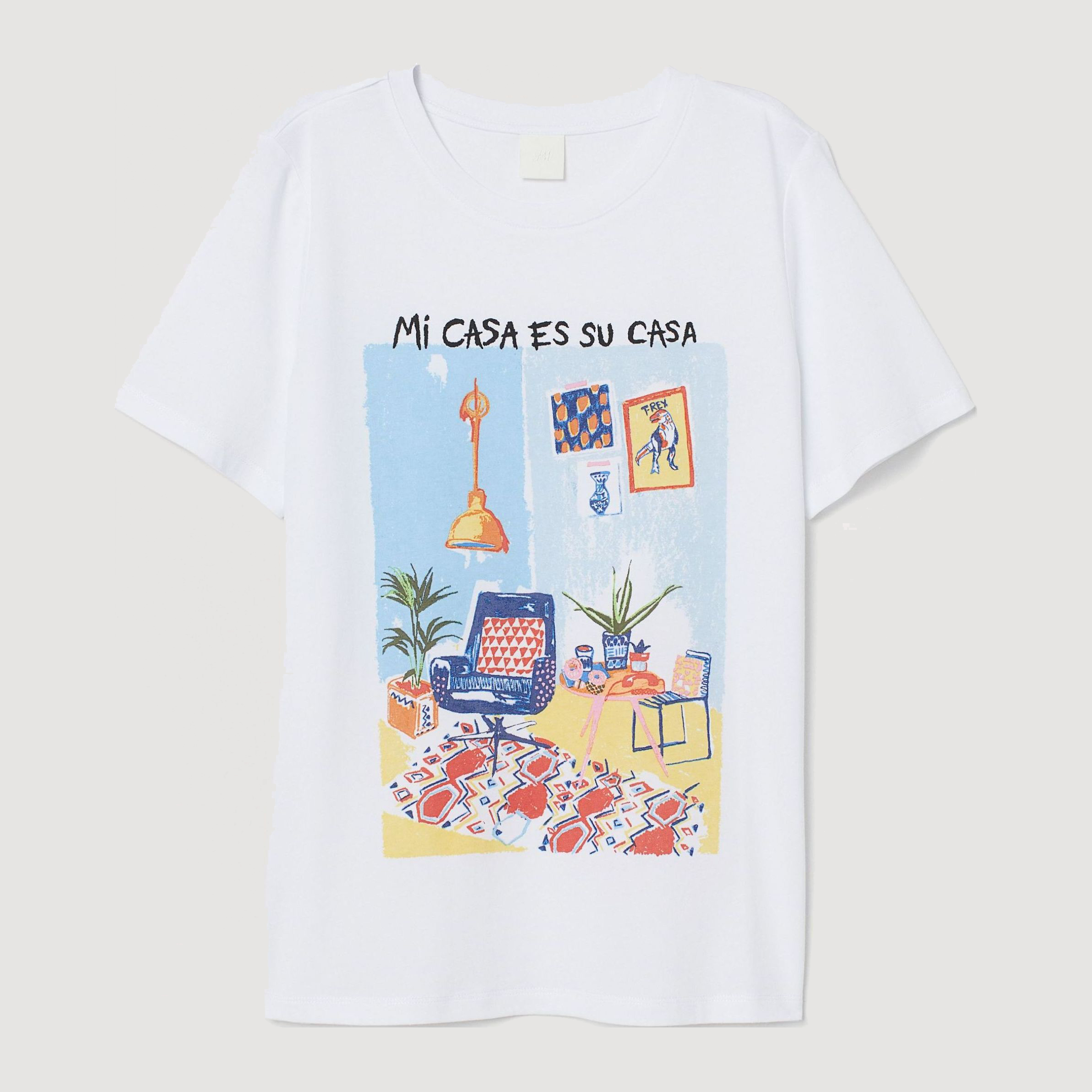 

Футболка H&M 6329829 M Белая Mi Casa