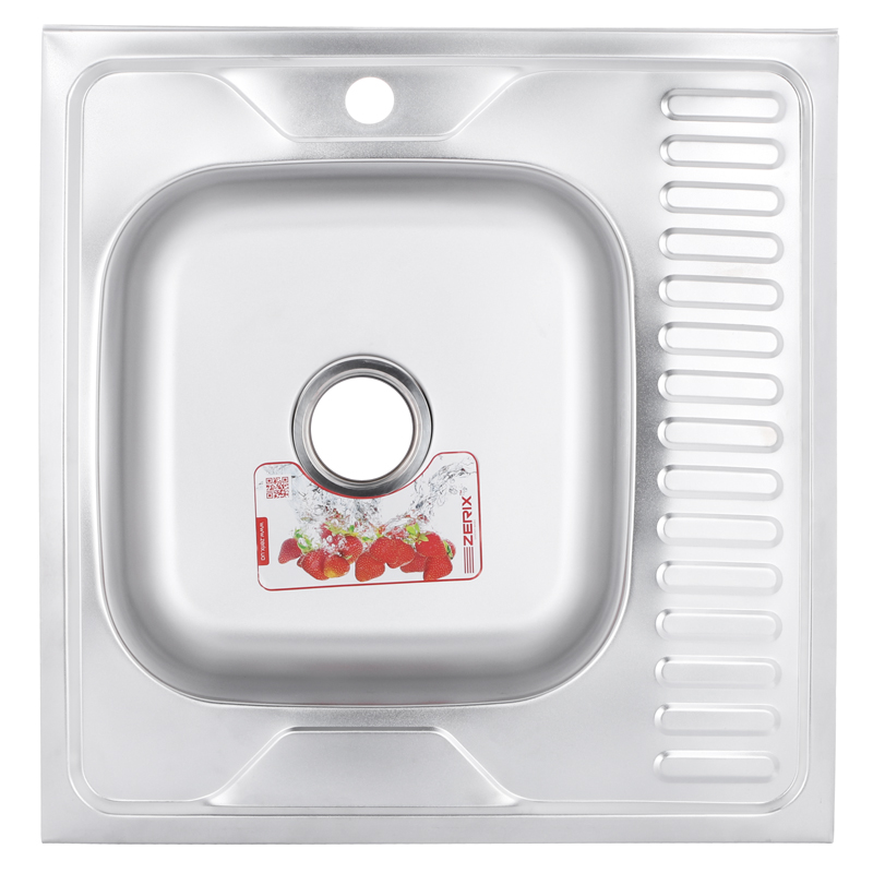 

Мойка кухонная ZERIX Z6060L-04-160E (satin) (ZM0567)