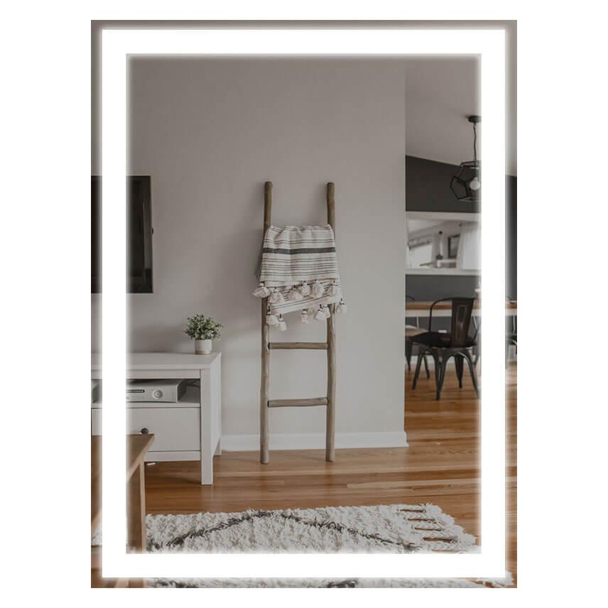 

Зеркало в ванную SmartWorld Lantana серия Lite с подсветкой LED прямоугольное 180x130x3см. (Lite-Lantana-130x180)