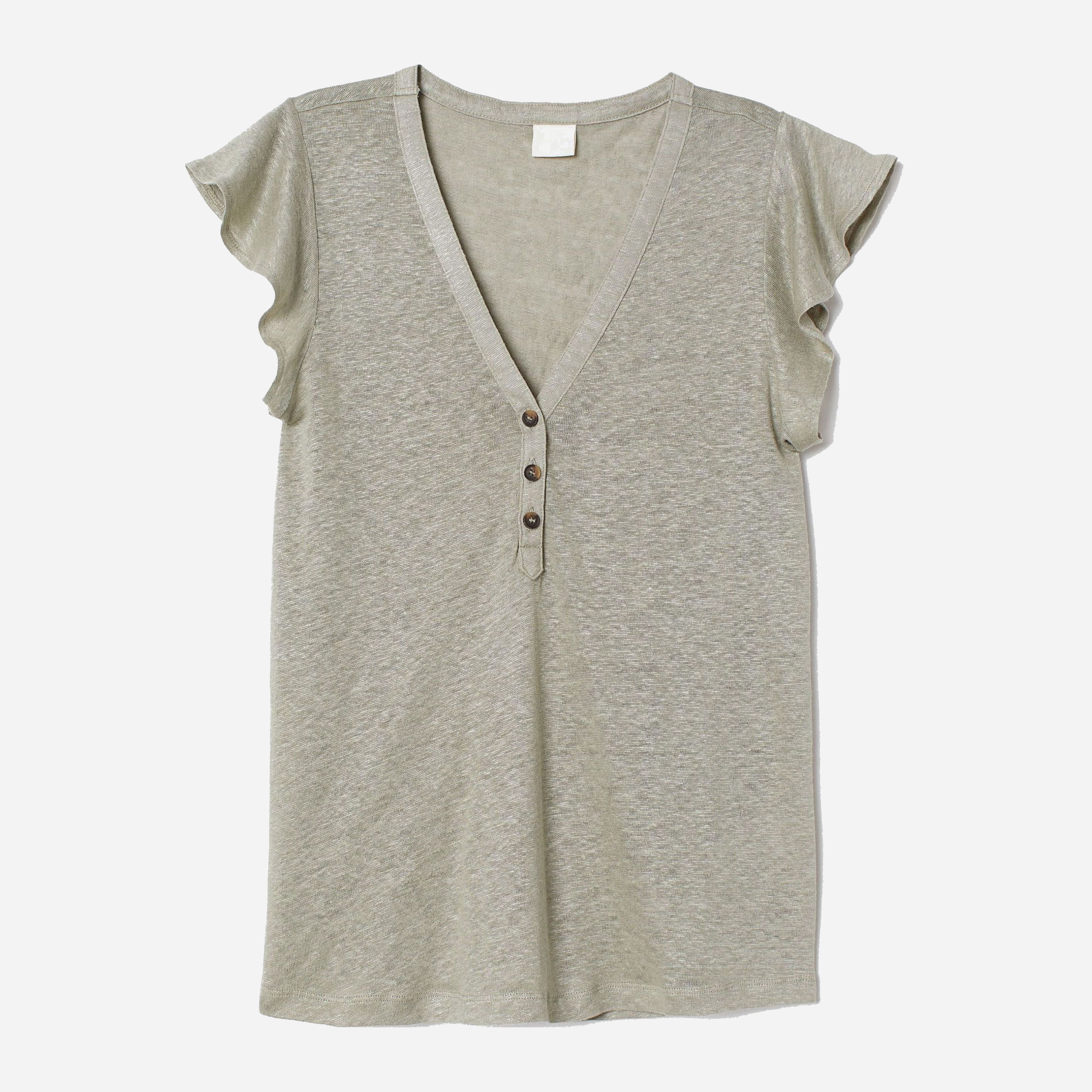 

Футболка H&M 7084329 XS Зеленая хаки