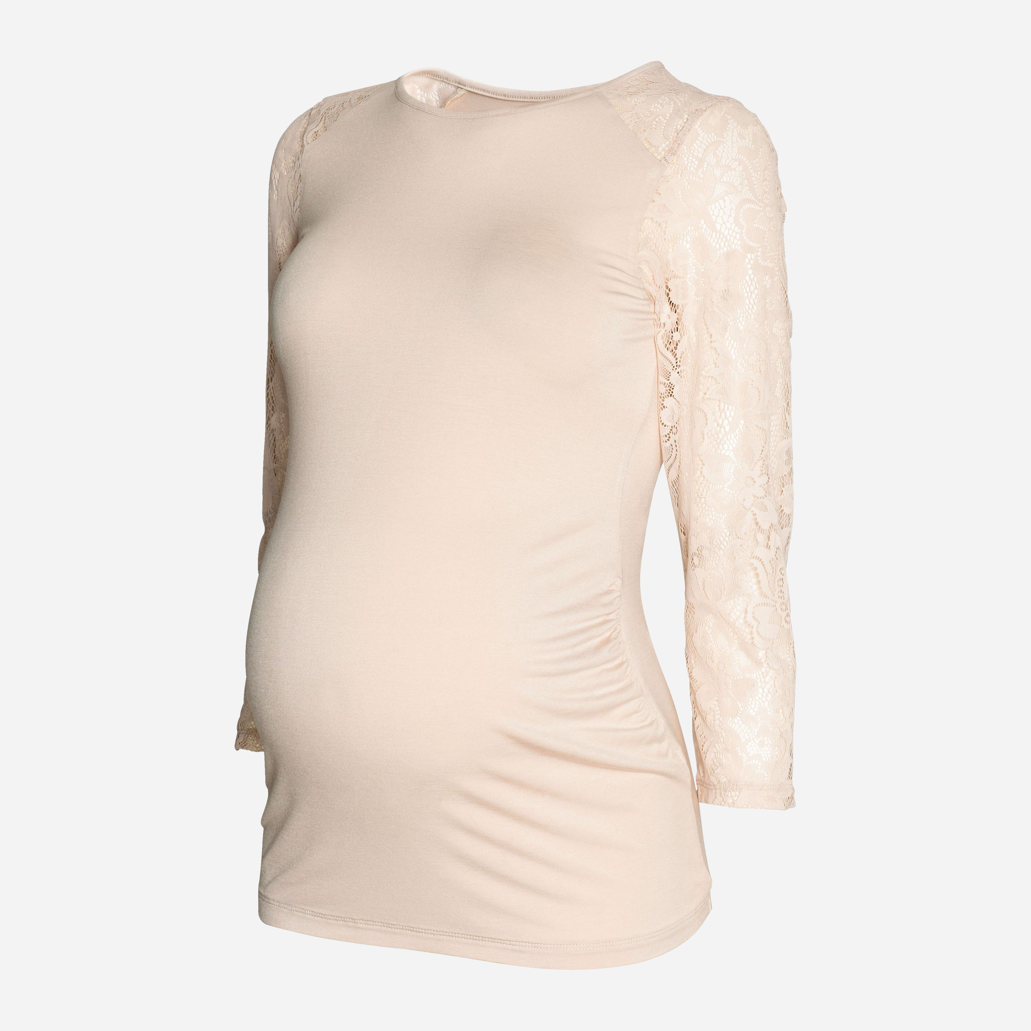 

Лонгслив для беременных H&M 5329286 S Светло-бежевый