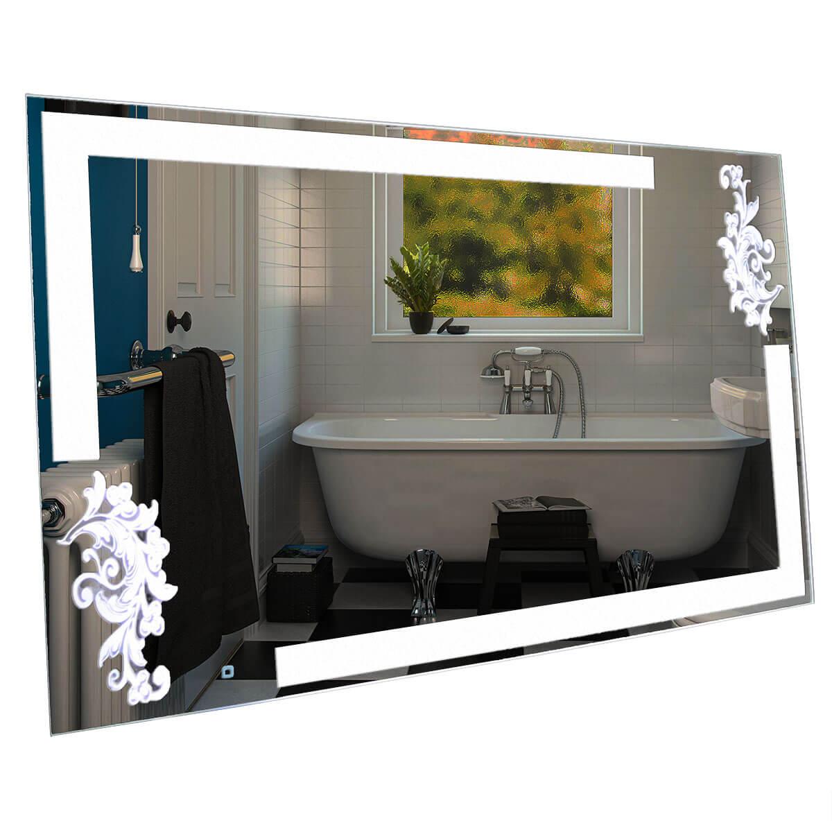 

Зеркало SmartWorld Yunona серия Smart с подсветкой LED прямоугольное 100x60x3см. (Yunona-Smart-100x60)