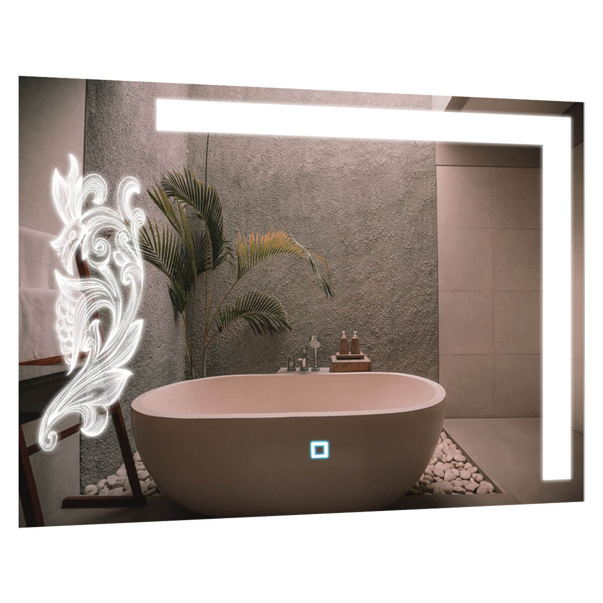 

Зеркало SmartWorld Adagio серия Smart с подсветкой LED прямоугольное 120x100x3см. (Adagio-Smart-120x100)