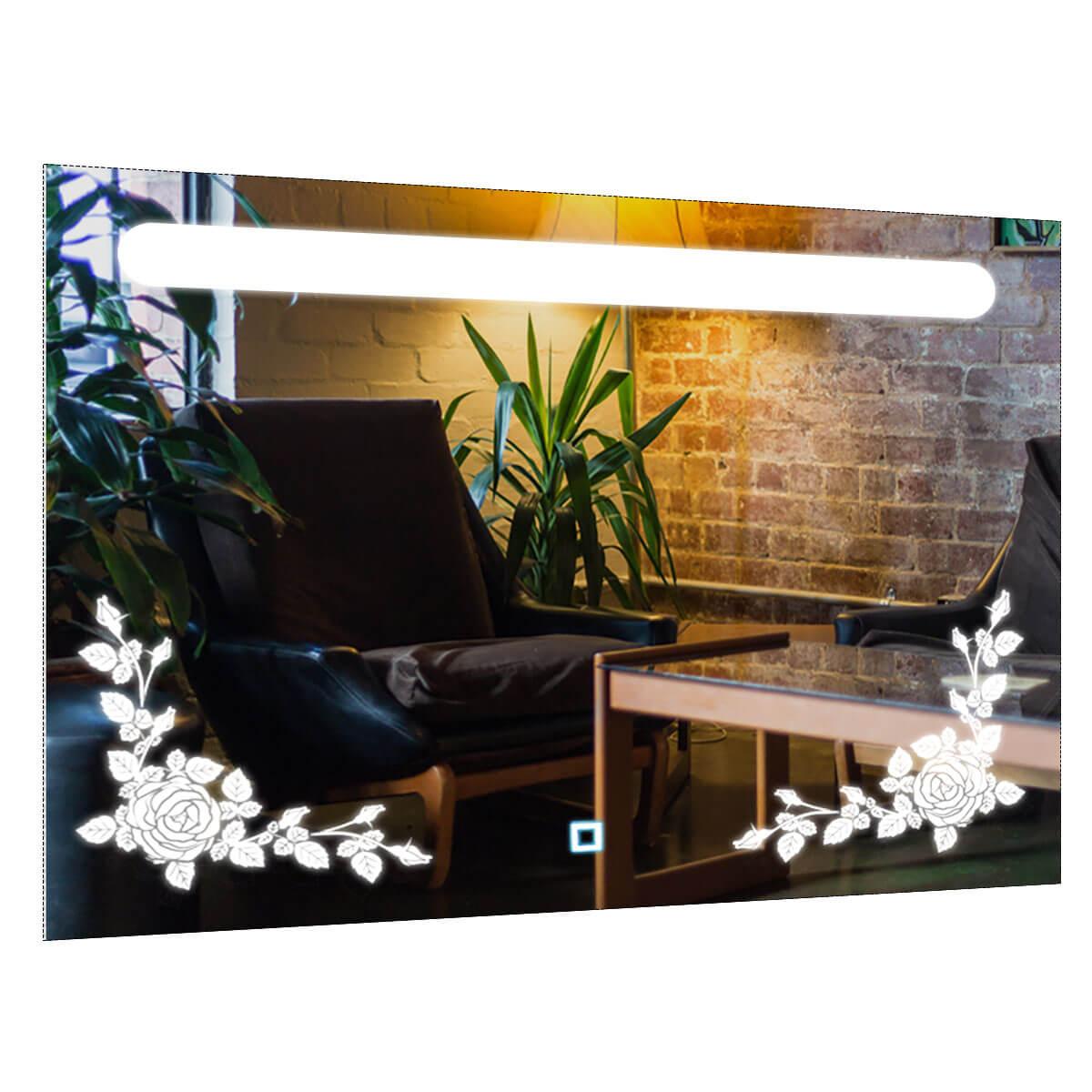 

Зеркало SmartWorld Ofeliya серия Smart с подсветкой LED прямоугольное 110x70x3см. (Smart-Ofeliya-110x70)