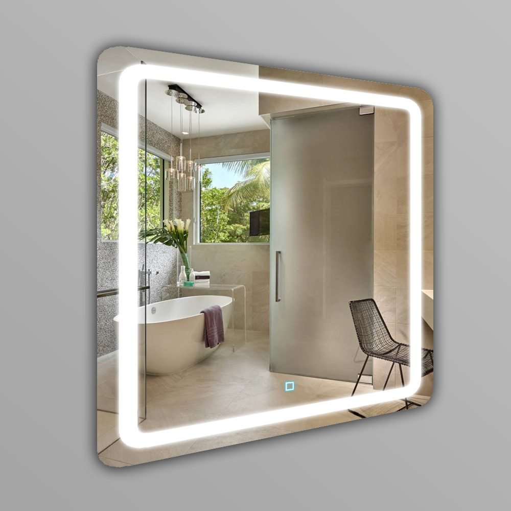

Зеркало в ванную SmartWorld Kira серия Smart с подсветкой LED прямоугольное 80x60x3см. (Smart-Kira-60x80)
