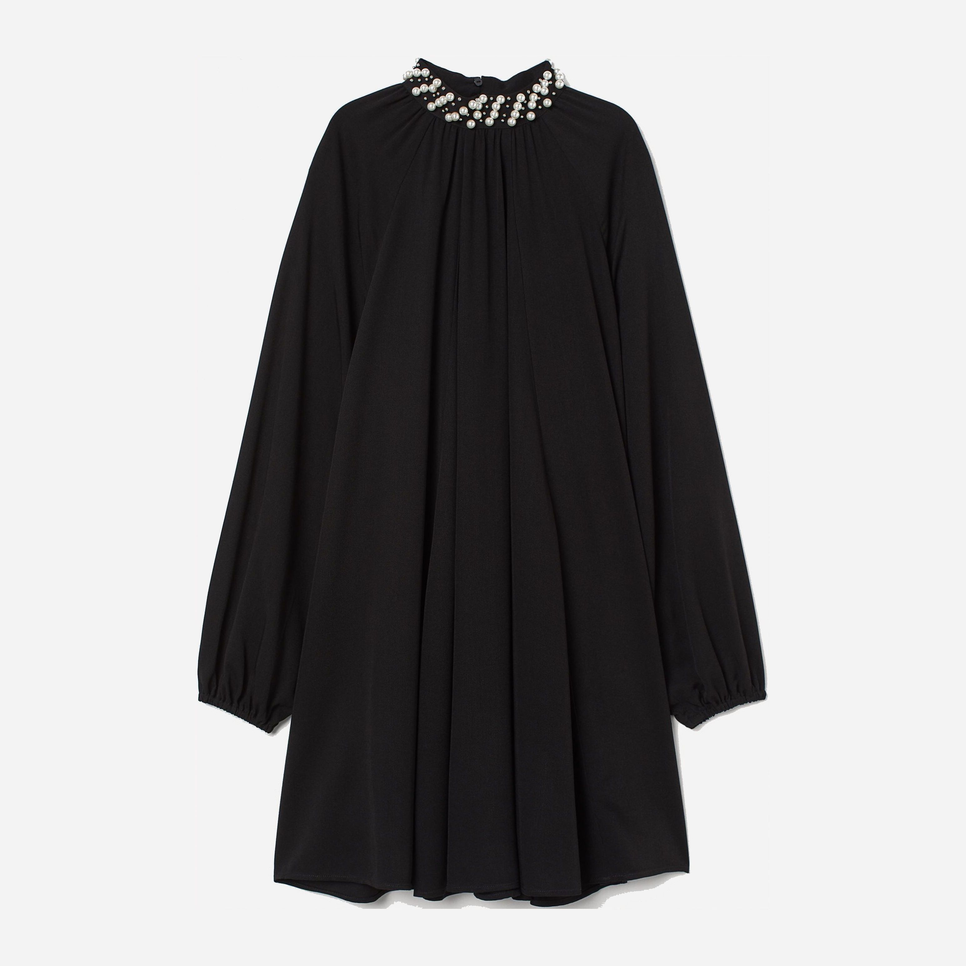 

Платье H&M 8216830 34 Черное бусины