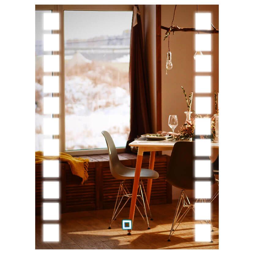 

Зеркало SmartWorld Brasica серия Smart с подсветкой LED во весь рост 100x70x3см. (Smart-Brasica-70x100)