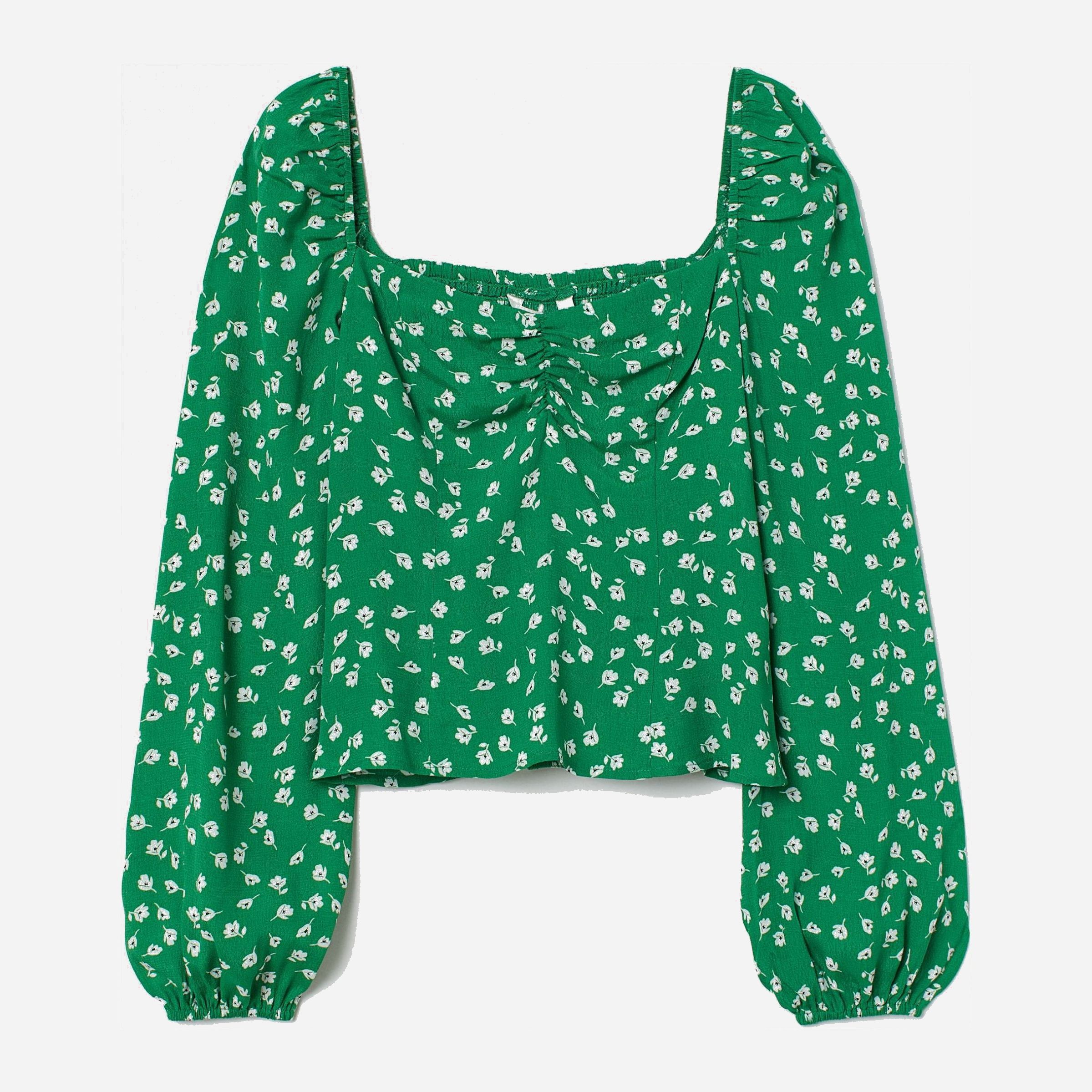 

Блузка H&M 8211481 34 Зеленая