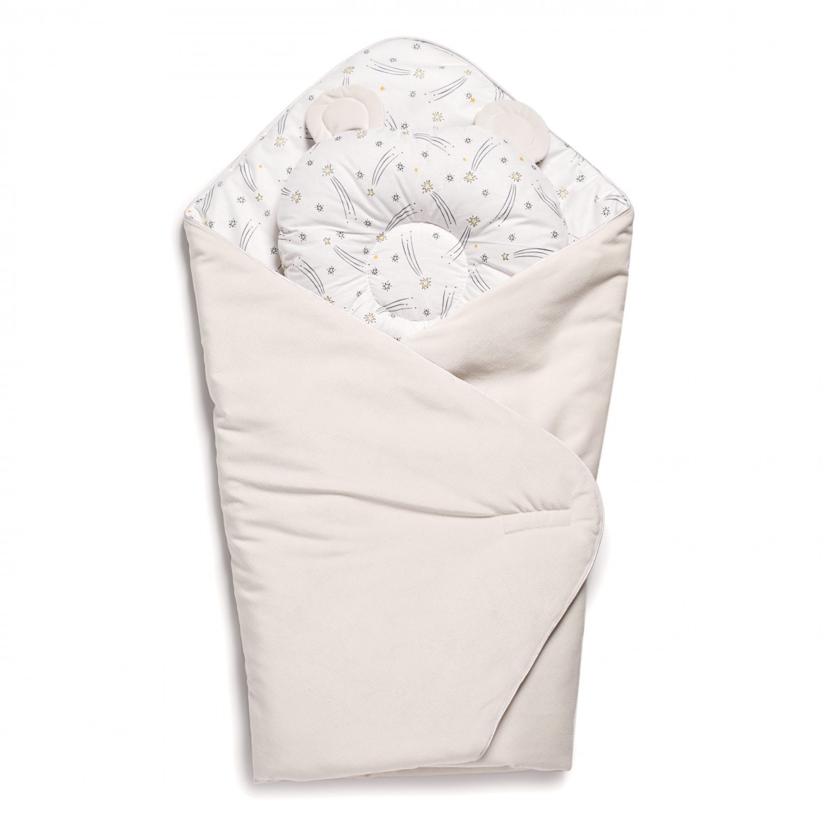 

Конверт - плед с подушкой в коляску Twins Bear 9064-TB-02 Бежевый двухсторонний 100 х 100 см