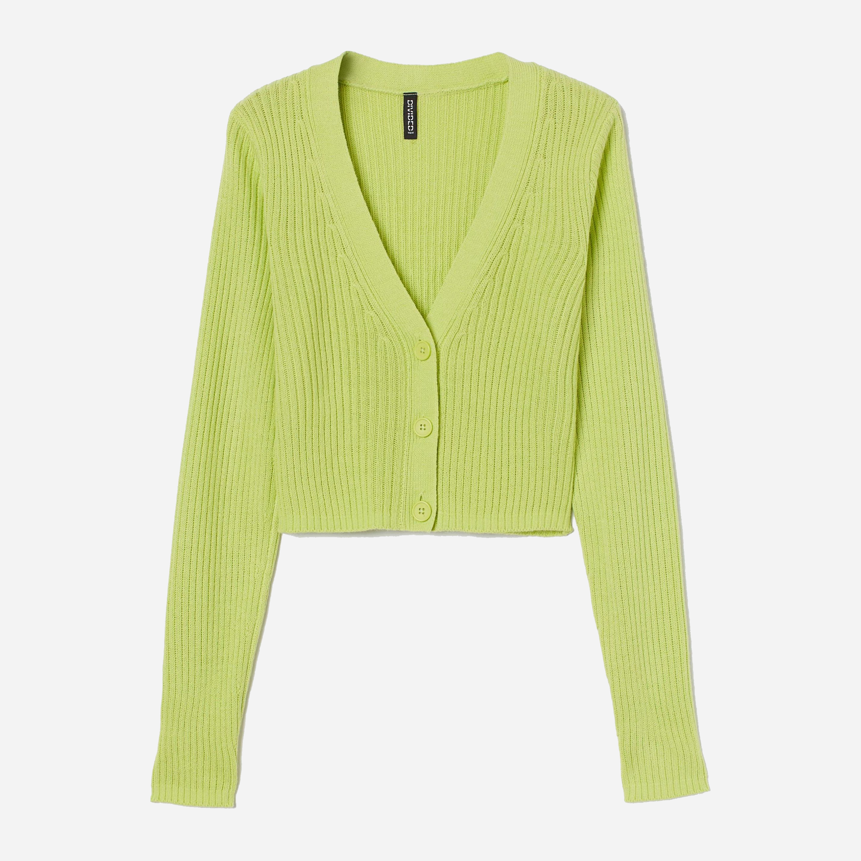 

Кардиган H&M 9365792 M Неоновый зеленый