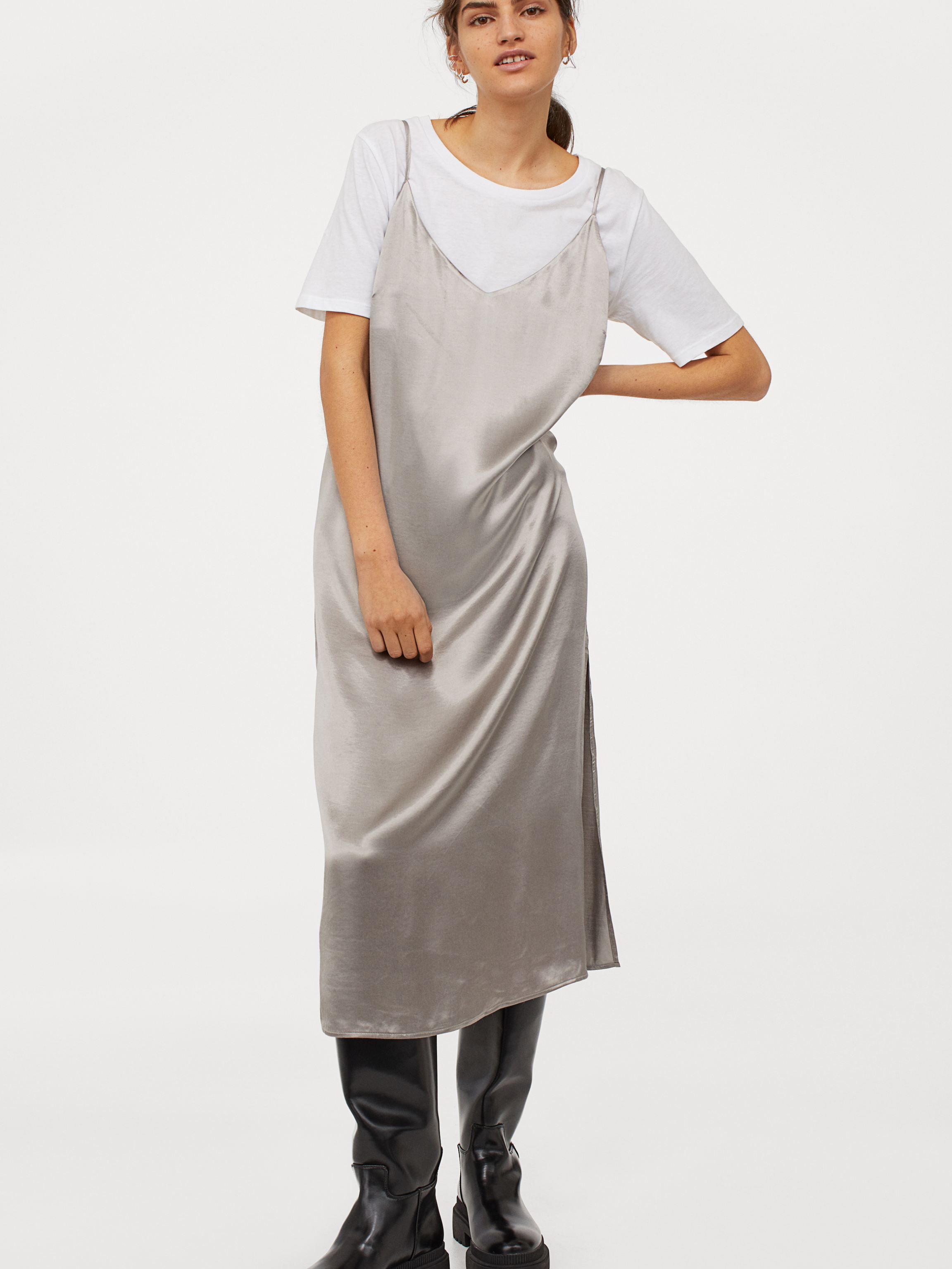 

Сарафан H&M 9588892 S Светло-серый с бежевым