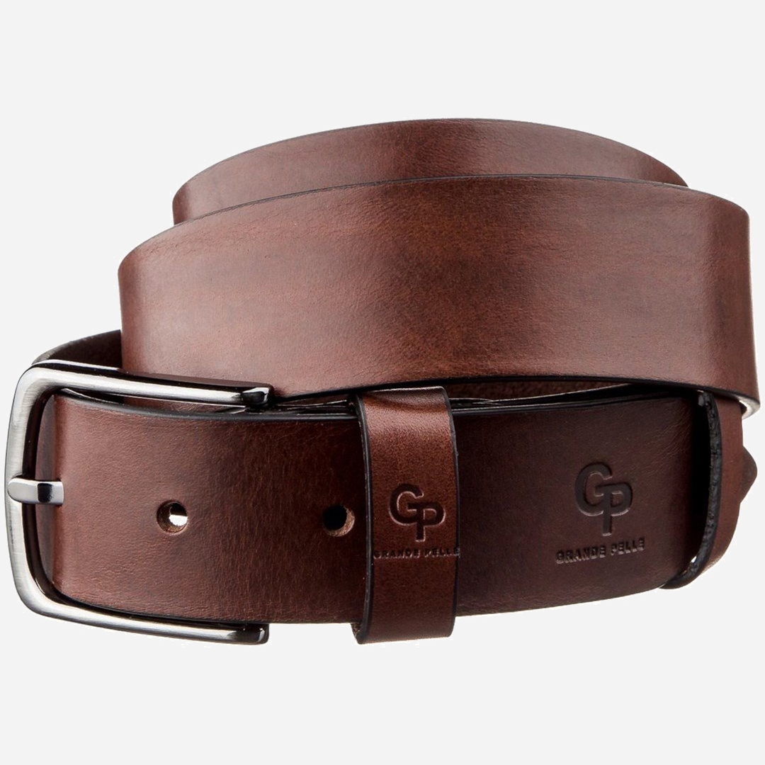 

Мужской ремень GRANDE PELLE leather-11257 Коричневый