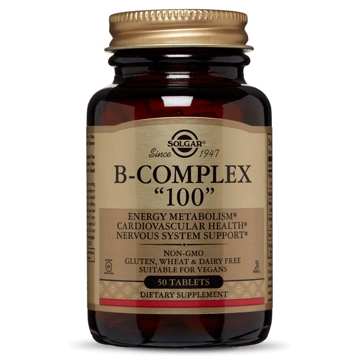 

Витамины Solgar B-Complex 100 50 таб Без вкуса (908f51)