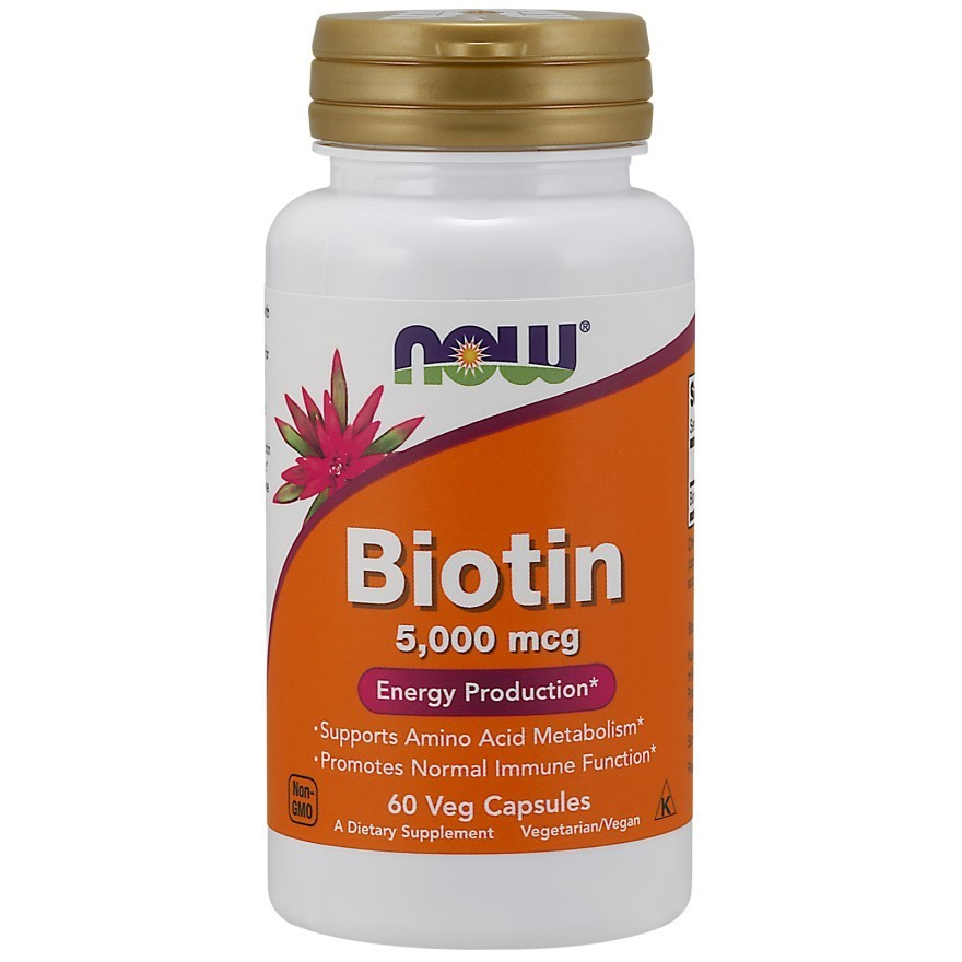 

Витамины NOW Biotin 5000 mcg 60 капс Без вкуса (712f51)