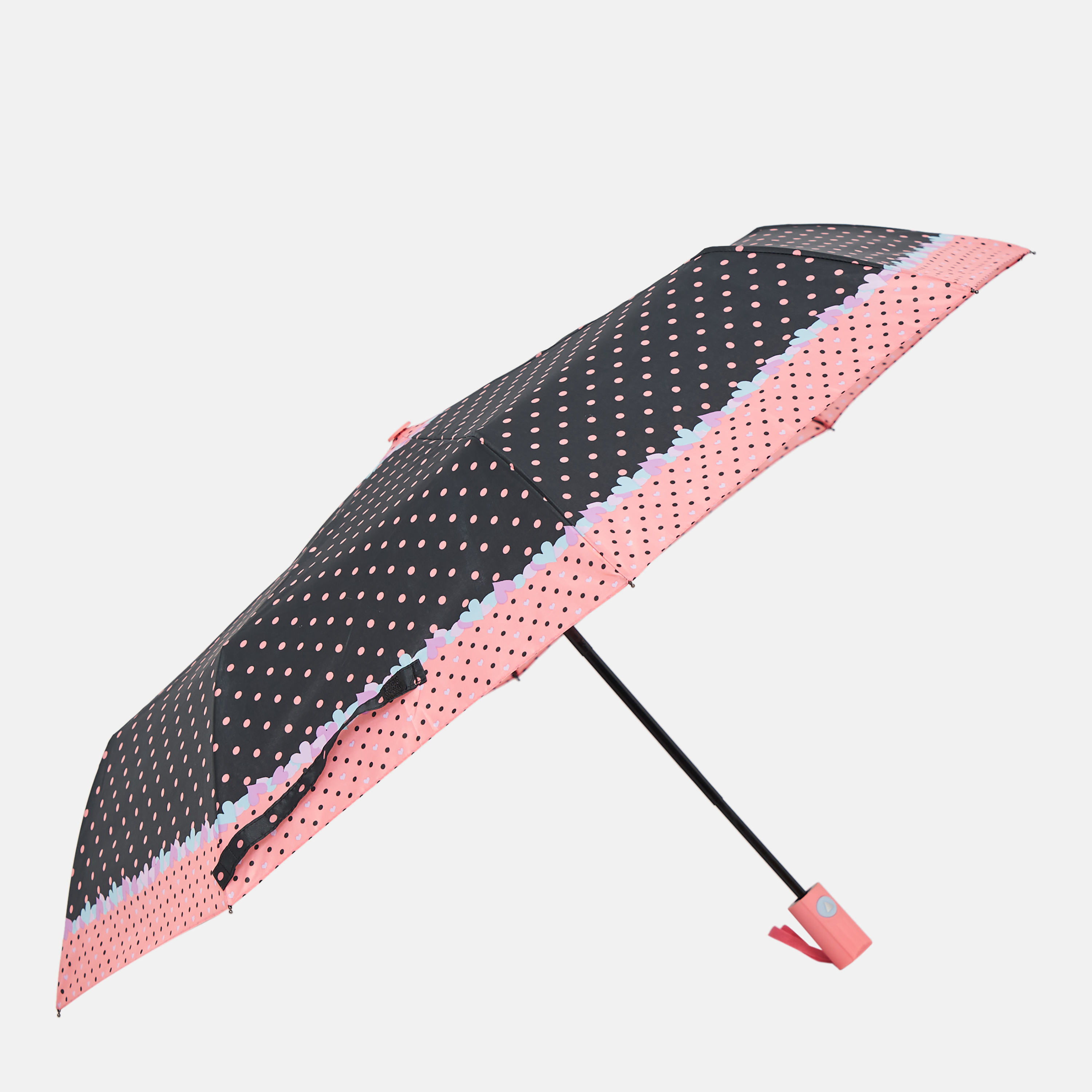 

Зонт складной Laras C103261peach полуавтомат Черный
