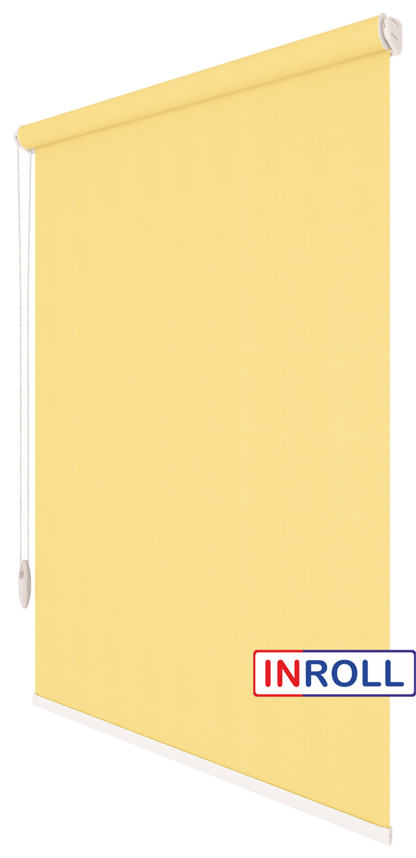 

Ролета тканевая INROLL Есо-Standart 155х185 см Camila Светло-желтый A606