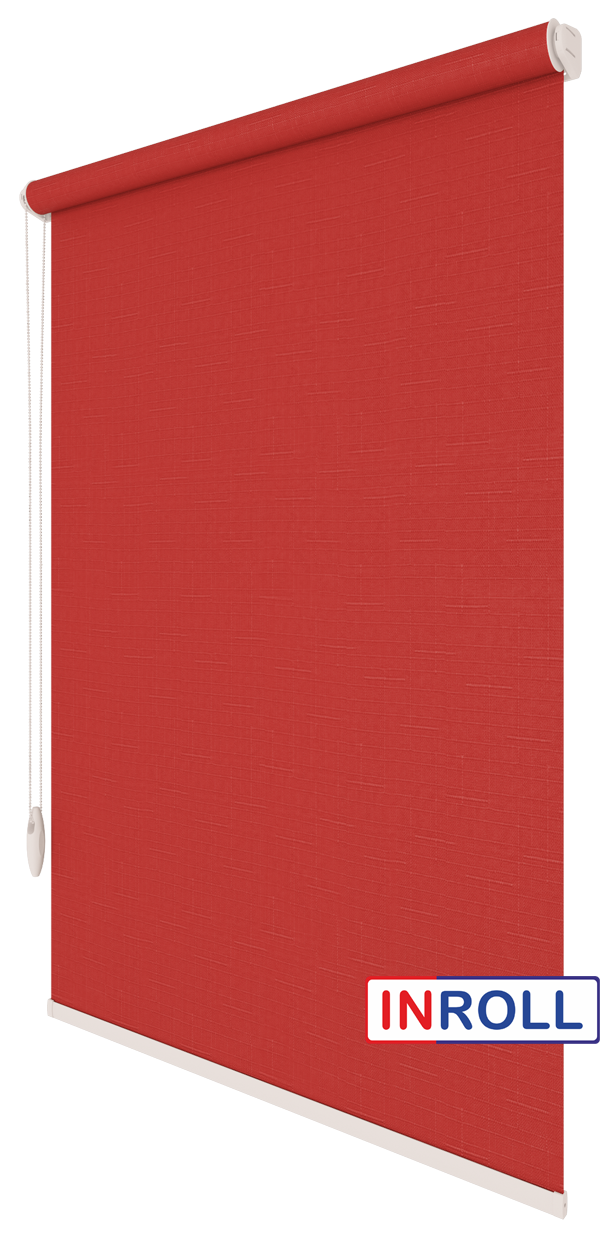 

Ролета тканевая INROLL Есо-Standart 165х165 см Len Красный 888